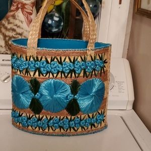 Wonderful Fun Decorative  Woven Beach Straw Bag